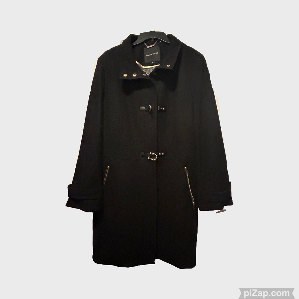 Women's Black Ivanka Trump Coat.